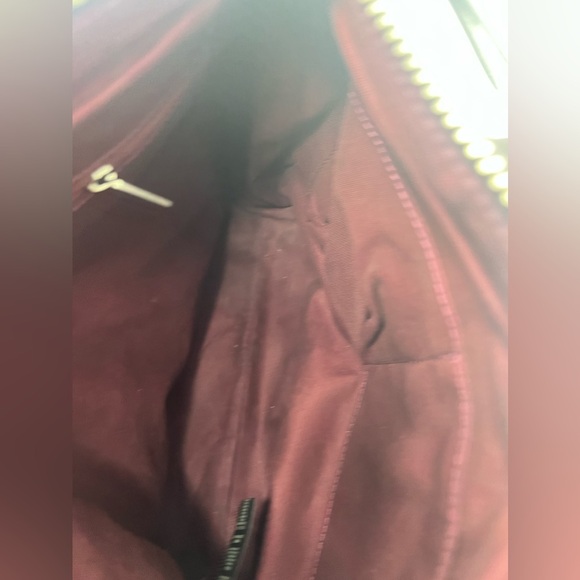 Fossil Patchwork  Multicolor Leather Zipper Pocket Satchel Crossbody Bag - Picture 9 of 15